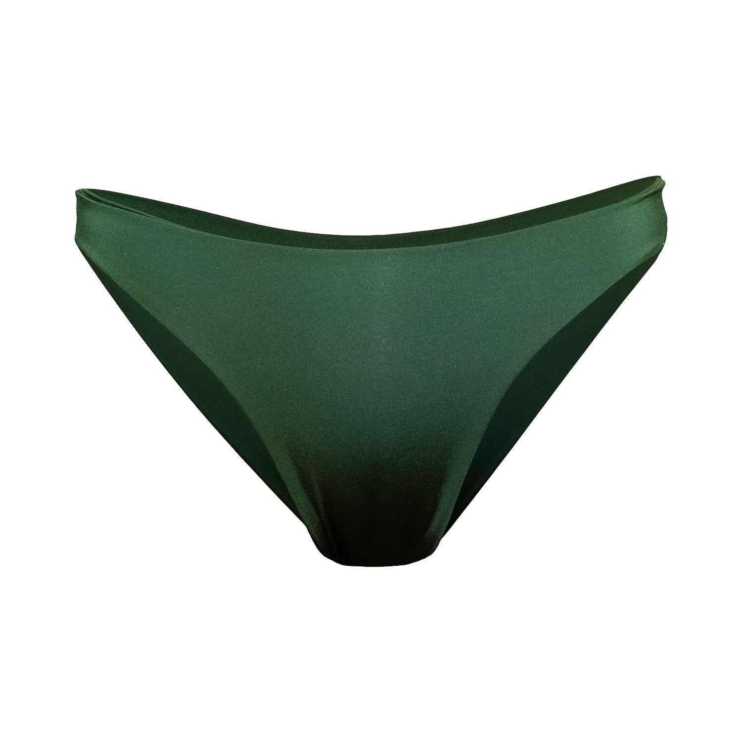Classic green bikini bottoms with an extra soft touch, fine lining and thick feel. Made sustainably and ethically in Europe from finest polyamide. Perfected fit for every body shape.