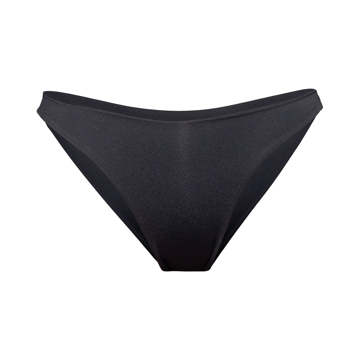Elegant black classic bikini bottoms with an extra soft touch, fine lining and thick feel. Made sustainably and ethically in Europe from finest polyamide. Perfected fit for every body shape.