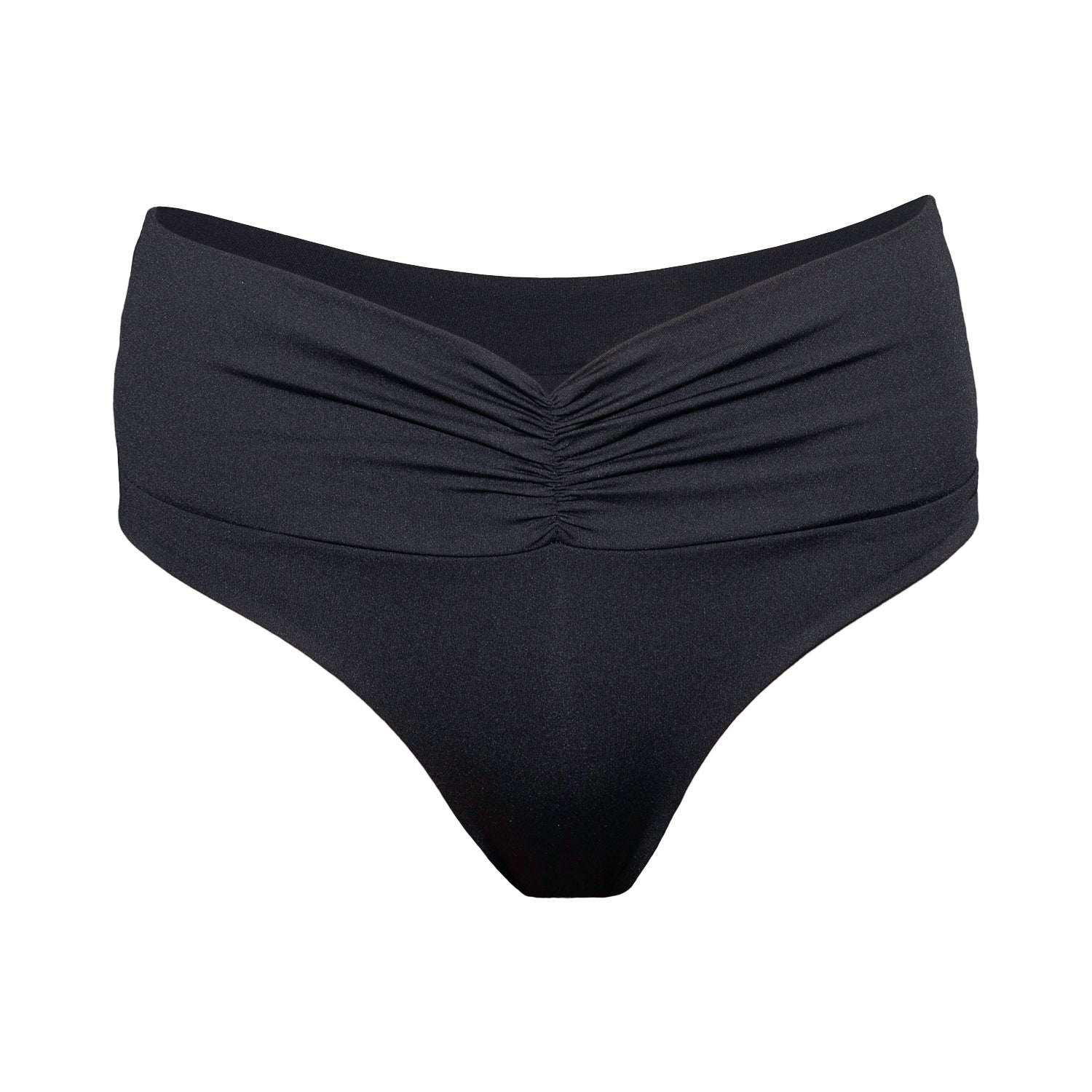 Adjustable high waist high rise bikini bottoms with an extra soft touch, fine lining and thick feel. Made sustainably and ethically in Europe from finest polyamide. Perfected fit for every body shape.