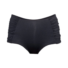 Ruffled high waist bikini bottoms with an extra soft touch, fine lining and thick feel. Made sustainably and ethically in Europe from finest polyamide. Perfected fit for every body shape.