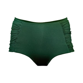 Ruffled high waist bikini bottoms with an extra soft touch, fine lining and thick feel. Made sustainably and ethically in Europe from finest polyamide. Perfected fit for every body shape.
