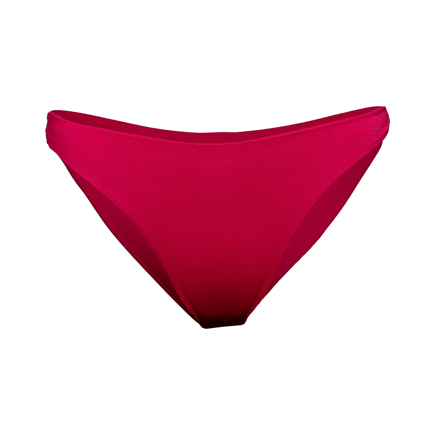 Rich red classic bikini bottoms with an extra soft touch, fine lining and thick feel. Made sustainably and ethically in Europe from finest polyamide. Perfected fit for every body shape.
